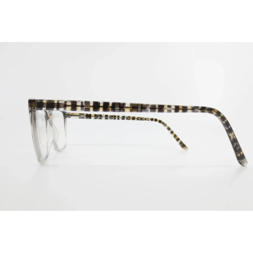 Warby Parker 20209 Brown Fade Eyeglass Frames 57-16-155 Striped Clear Rectangle